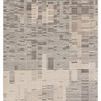 Gravity Striped Gray/Cream Rug with abstract linear pattern in moody gray and cream shades, densely woven texture