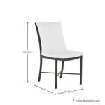 Product Image 3 for Monaco Aluminum Outdoor Side Chair from Summer Classics