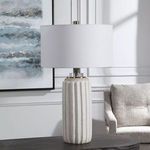 Product Image 8 for Azariah White Crackle Table Lamp from Uttermost