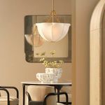 Product Image 2 for Aire Small Off-White Linen Chandelier from Jamie Young