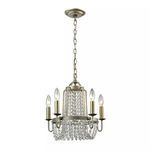 Product Image 1 for Chandette 5 Light Chandelier In Aged Silver from Elk Lighting