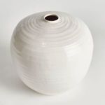 Top-down angle showing narrow opening and concentric ring texture on Emerson Vase surface