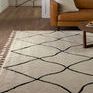 Product Image 9 for Treble Moroccan Trellis Ivory/ Black Rug - 18" Swatch from Jaipur 