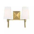 Product Image 2 for Cameron Warm Brass 2 Light Bath from Savoy House 