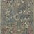 Long runner style of the Giada Lagoon Multi Rug with the same muted lagoon blue and floral design.