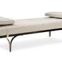Product Image 1 for Beige Leather Modern Head To Head Daybed from Caracole
