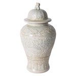 Product Image 5 for Sage Green Embossed Fish Temple Jar from Legend of Asia