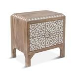 Product Image 3 for Haveli Geometric Carved Night Chest from World Interiors
