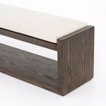 Product Image 6 for Edmon Bench Savile Flax/Warm Nettlewood from Four Hands