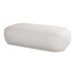 Marion Ottoman angled from opposite side with visible seam line and rounded corners
