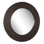 Product Image 2 for Dutton Dark Walnut Round Mirror from Uttermost