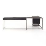 Product Image 15 for Trey Black Wash Poplar Desk System with Filing Cabinet from Four Hands