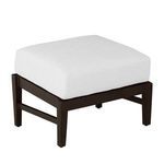 Product Image 10 for Croquet Aluminum Mahogany Ottoman from Summer Classics