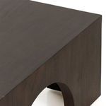 Angled top surface close-up showing subtle wood grain and matte finish of Fausto Coffee Table