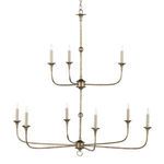 Product Image 1 for Nottaway Bronze Large Two-Tier Chandelier from Currey & Company