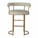 Product Image 4 for Mack White Leather Counter Stool from Gabby