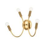 Product Image 5 for Amboy 4-Light Aged Brass Wall Sconce from Hudson Valley