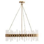 Product Image 7 for Haskell Large Antique Gold Brass Chandelier from Arteriors