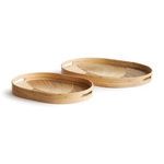 Product Image 1 for Jelani Cane Oval Trays, Set Of 2 from Napa Home And Garden