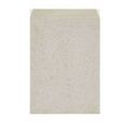 Back solid side of Carson Ivory Terrazzo Accent Table without open cutout area