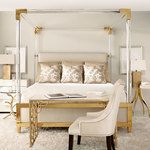 Product Image 4 for Aiden Acrylic Canopy Upholstered Bed from Bernhardt Furniture
