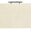 Top view showing pebble beach lacquered burlap texture on nightstand with visible champagne hardware edge