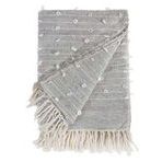 Product Image 1 for Zaidee Oversized Handwoven Throw Blanket - Natural /  Grey from Pom Pom at Home