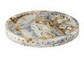 Product Image 1 for Freya Floral Jade Marble Tray from Currey & Company