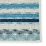 Product Image 3 for Lloria Indoor/ Outdoor Striped Blue/ Cream Rug from Jaipur 