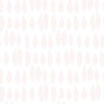Blush pink matte wallpaper with soft vertical oval shapes arranged in rows on white background