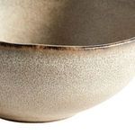 Close-up showing fine textured glaze and subtle rim color transition on Mame Dip Bowl
