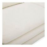 Detailed view of seat cushion fabric surface highlighting slight texture and subtle stitching