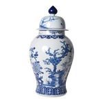 Product Image 1 for Blue & White Four Season Plants Temple Jar from Legend of Asia