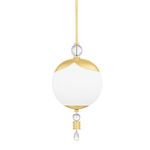 Product Image 1 for Perla 1-Light Small Aged Brass Pendant Light from Hudson Valley