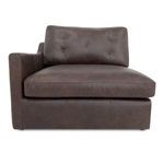 Product Image 1 for Thurlow Left Arm Facing Chair Espresso Brown Leather from Moe's