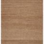 Rectangular natural jute rug with subtle woven texture in warm tan hues from the Lily Collection.