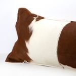 Product Image 7 for Modern Cowhide Lumbar Pillow B&Wh 12x48 from Four Hands