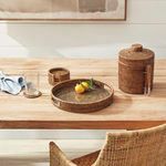 Product Image 3 for Burma Rattan Round Serving Tray from Napa Home And Garden