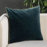 Product Image 5 for Bryn Solid Teal/ Gray Throw Pillow from Jaipur 