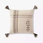 Product Image 4 for Natural / Charcoal Striped Pillow from Loloi