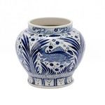 Product Image 4 for Blue & White Open Top Fish Jar from Legend of Asia