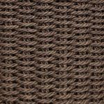 Detailed close-up of the twisted rope weave texture of the basket