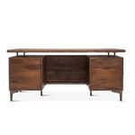 Product Image 2 for Vallarta 66 Inch Mango Wood Desk - Two Tone Brown from World Interiors