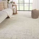 Ginerva Hand-Knotted Oriental Cream/ Green Rug image 5