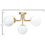 Product Image 3 for Orbit Brushed Gold Glass Globe Chandelier from Creative Co-Op