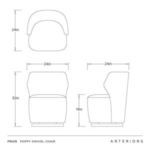 Product Image 7 for Poppy Swivel Chair Cocoa Performance Velvet from Arteriors