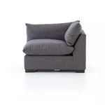 Side view of Westwood sectional highlighting cushion thickness and armrest height