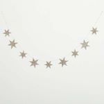 Product Image 1 for Sophie Silver Glitter Star Garland from Sullivans