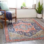 Product Image 4 for Amelie Navy / Peach Rug from Surya