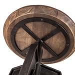 Product Image 1 for Dakota Adjustable Mango Wood Stool With Cast Iron Base from World Interiors
